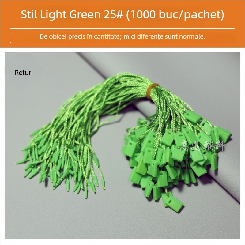 Șnur pentru etichete, Hengchang, fir poliester, cataramă plastic, pentru pantofi, pălării, genți, îmbrăcăminte, accesorii, textile de casă, jucării
