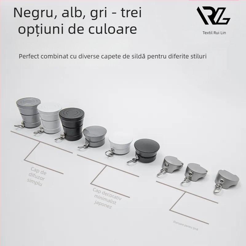 Bară de perdea din aliaj de aluminiu cu șină, montaj lateral și superior, bare simple și duble, personalizabilă, stil Nordic modern minimalist