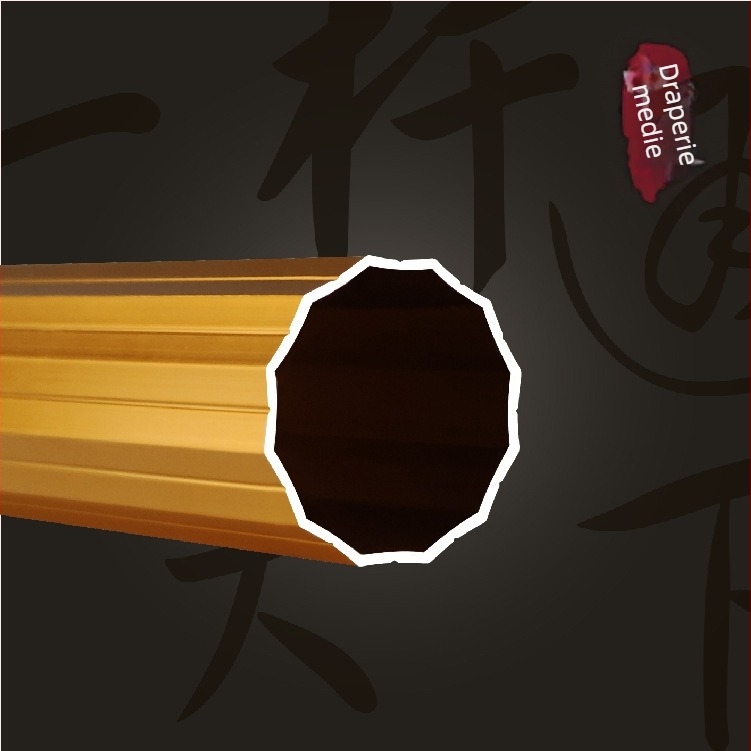 Tijă romană pentru perdele – model Economic Roman Rod, din aluminiu, tip suspensie, brand Chung Gao