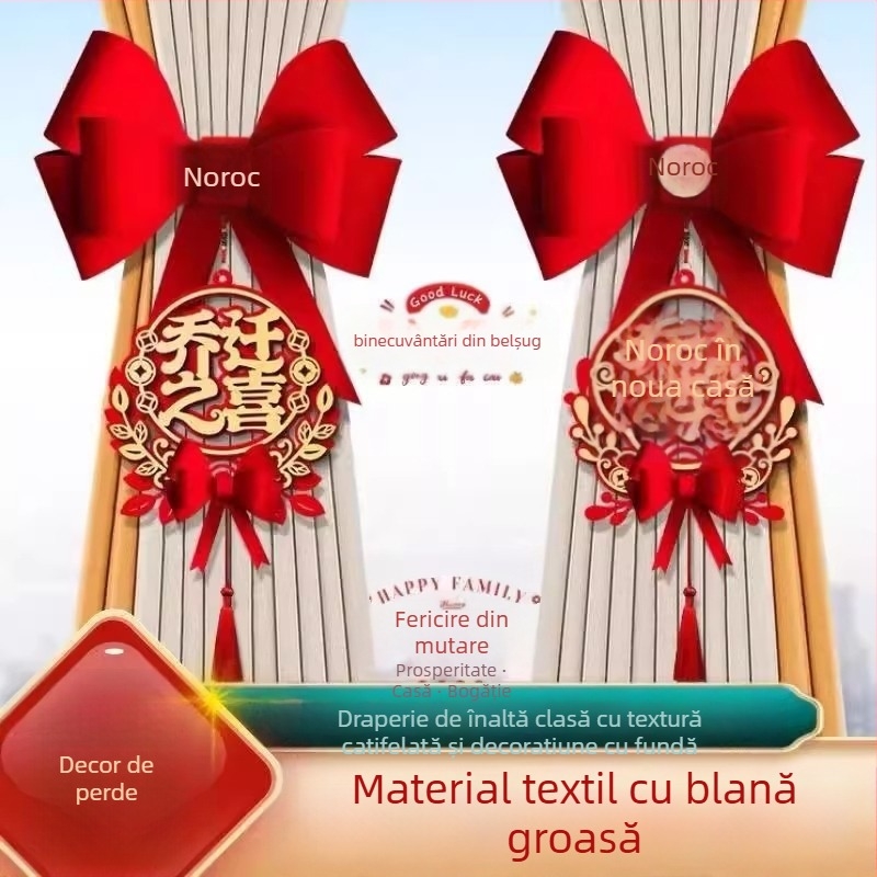Prinderi pentru perdea și pandantive pentru casa nouă – stil Chinez Nou – brand Friendly – material Alt