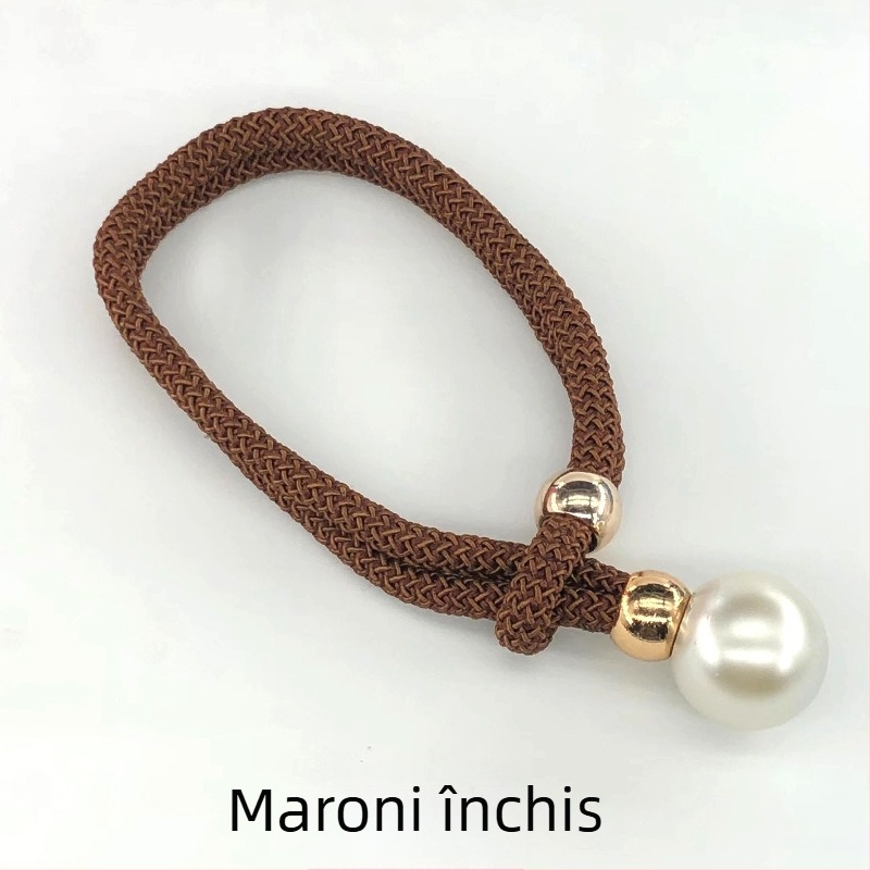 Legături pentru perdea din țesătură cu accente perlate, șnururi de strângere reglabile, stil lux lejer