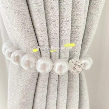 Șnururi pentru perdele cu cataramă magnetică – pereche de curele pentru perdele din plasă, fără găuri, cu șnur de strângere; marca Qiwang; material magnet+ABS; stil modern minimalist