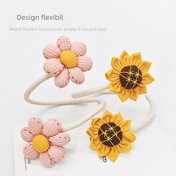 YUNGAO Set benzi pentru perdea din țesătură – pereche, stil modern minimalist, clipsuri de depozitare, personalizabil