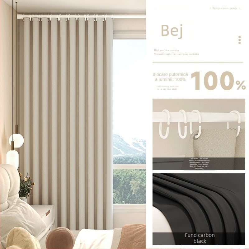 Perdea blackout pentru living, Silk Flower material, stil universal