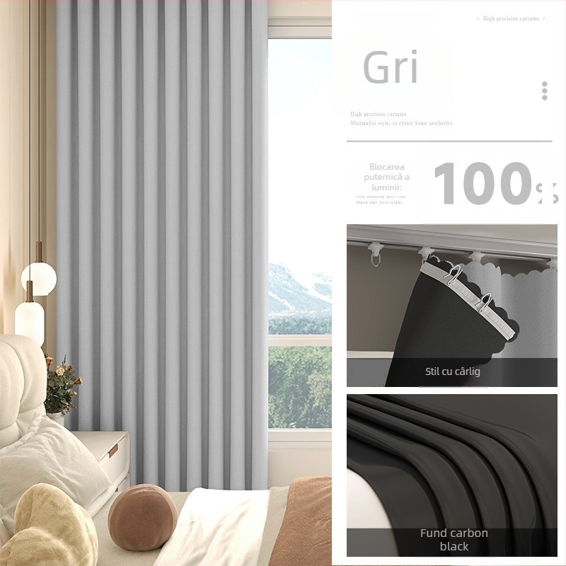 Perdea blackout pentru living, Silk Flower material, stil universal