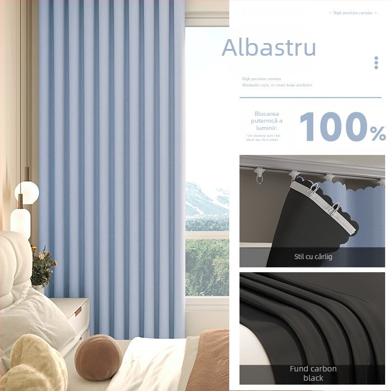 Perdea blackout pentru living, Silk Flower material, stil universal