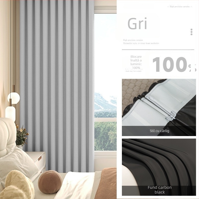 Perdea blackout pentru living, Silk Flower material, stil universal