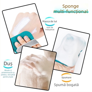GECOMO burete de curățare facial din PVA cu mască de nămol, curățare profundă, delicat cu pielea, 600 buc./ambalaj