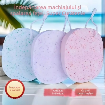 Burete pentru curățarea feței, îngroșat și foarte absorbant, pentru curățare profundă a feței