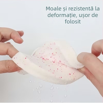 Burete pentru curățarea feței, îngroșat și foarte absorbant, pentru curățare profundă a feței