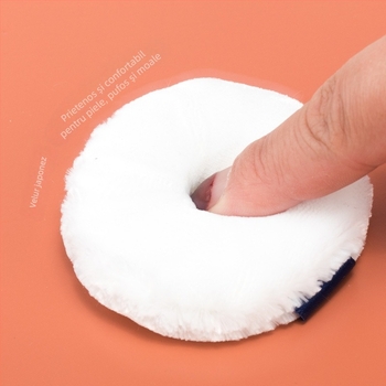 ilbu Puff pudră uscat, bumbac pur, flockat, 3 buc.