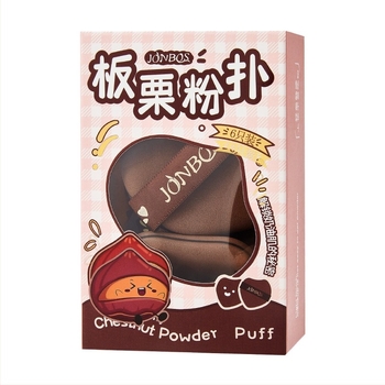 Jiaobosi Puff Pudră Uscată, Hidrofil Non-Latex, 6 buc., Forme: flocate, picătură, formă de piersică, pentru aplicare umedă și uscată