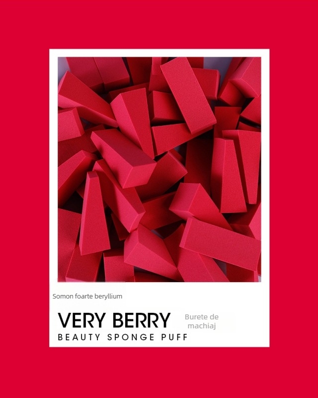 Burete triunghiular Dry Puff — hidrofili, fără latex, OEM, ambalaj 100 buc