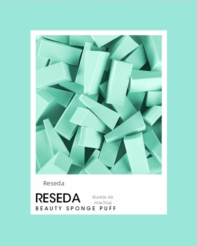 Burete triunghiular Dry Puff — hidrofili, fără latex, OEM, ambalaj 100 buc