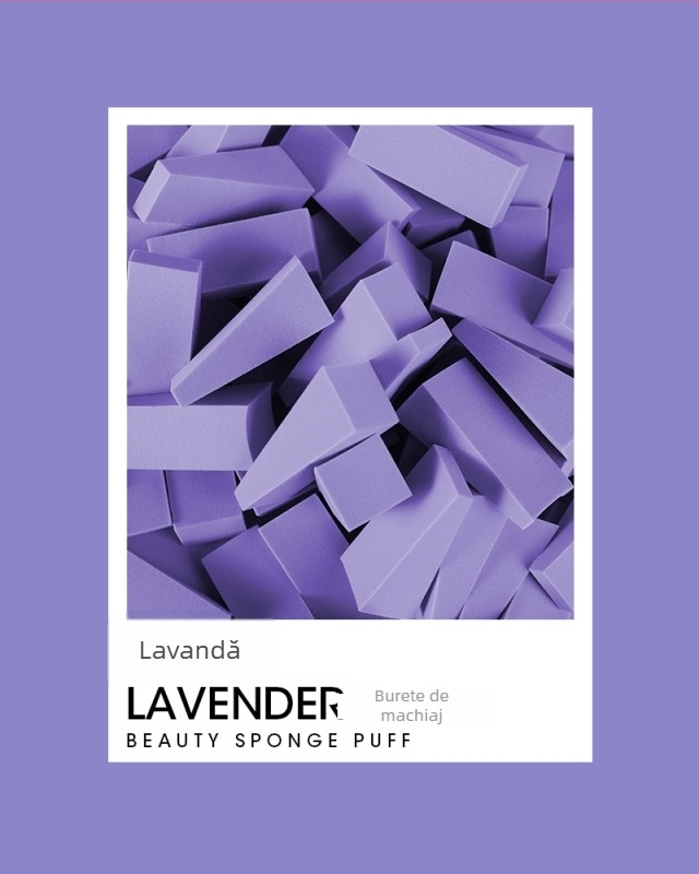 Burete triunghiular Dry Puff — hidrofili, fără latex, OEM, ambalaj 100 buc