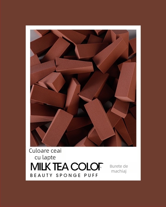 Burete triunghiular Dry Puff — hidrofili, fără latex, OEM, ambalaj 100 buc