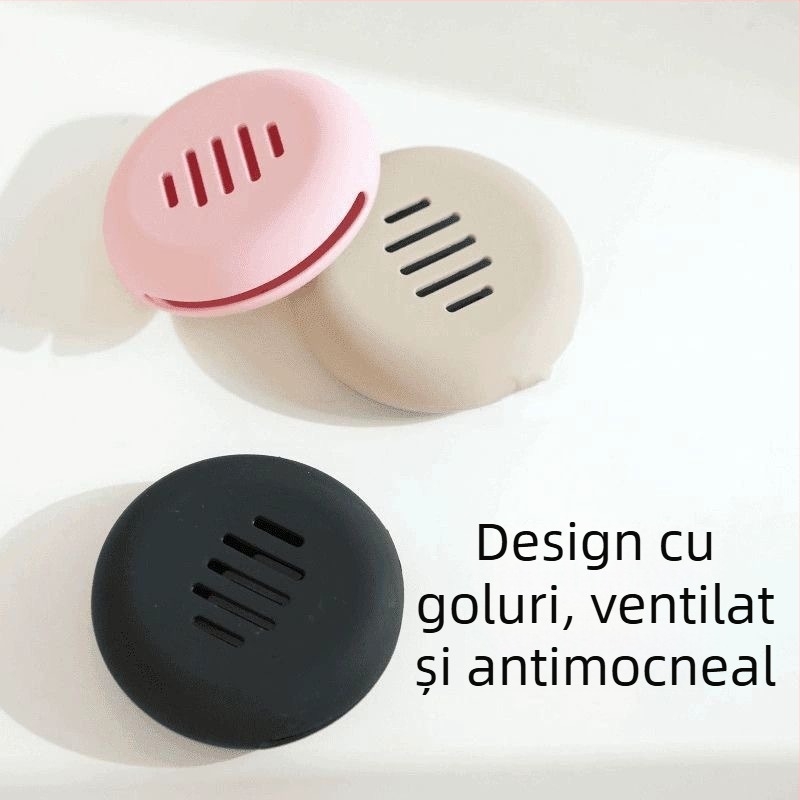 Cutie de depozitare pentru burete de pudră pentru călătorii – rezistentă la praf, respirabilă, portabilă, ușor de curățat