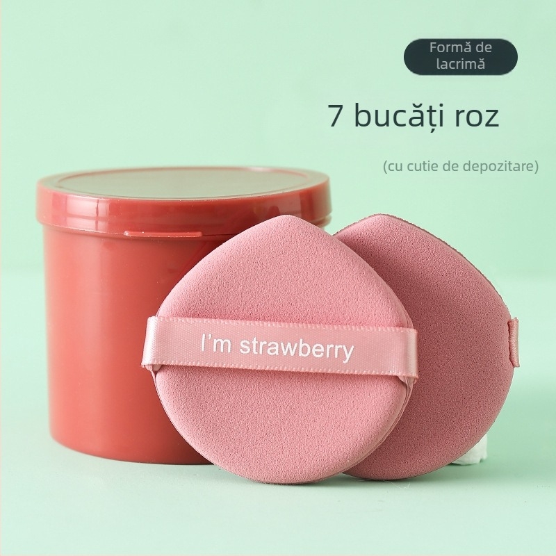 Burete de machiaj Cui Da, poliuretan hidrofil, 7 bucăți, pentru fond de ten
