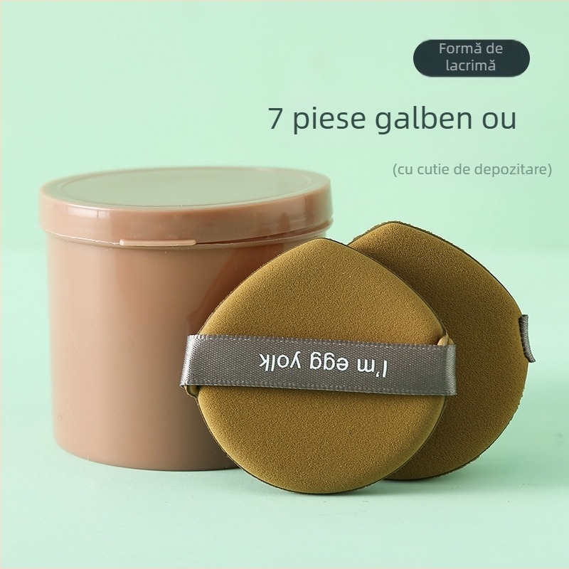 Burete de machiaj Cui Da, poliuretan hidrofil, 7 bucăți, pentru fond de ten