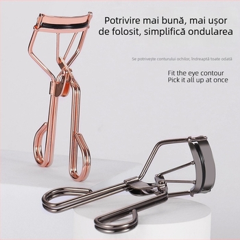 Hongjun Ondulator portabil pentru gene, unghi larg, design cu floare de floarea-soarelui, fără prindere a pielii, pachet 500 bucăți