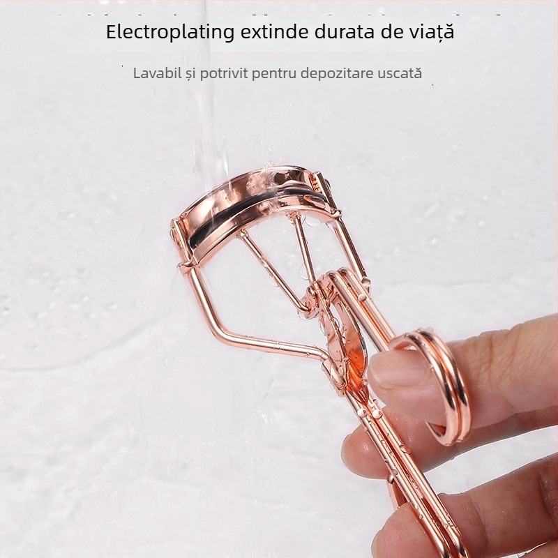 Hongjun Ondulator portabil pentru gene, unghi larg, design cu floare de floarea-soarelui, fără prindere a pielii, pachet 500 bucăți