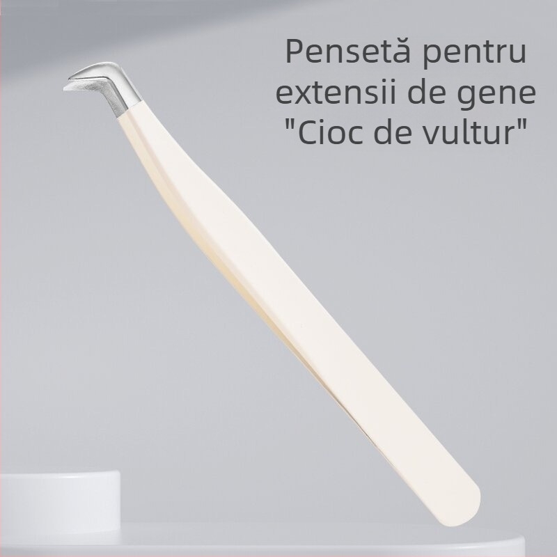Clește pentru gene false, precizie înaltă, din oțel inoxidabil, Six Six Beauty, uz general