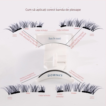 Clește magnetic pentru gene – manual, ne-electric, marcă independentă, pachet de 500 buc, stil simplu