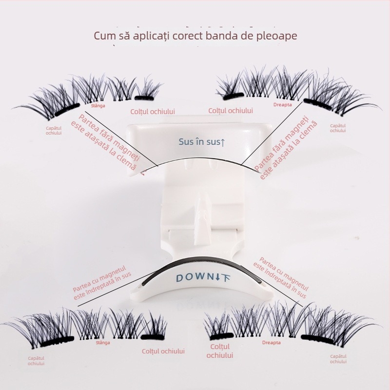 Clește magnetic pentru gene – manual, ne-electric, marcă independentă, pachet de 500 buc, stil simplu