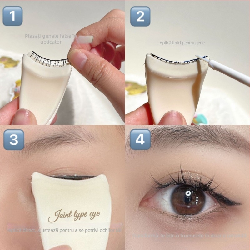 Set de instrumente pentru gene false BQI pentru începători: mini ondulator de gene, pensete și clips (ambalare 1008)