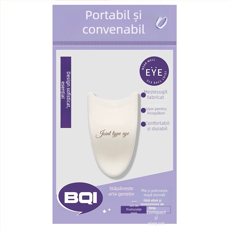 Set de instrumente pentru gene false BQI pentru începători: mini ondulator de gene, pensete și clips (ambalare 1008)