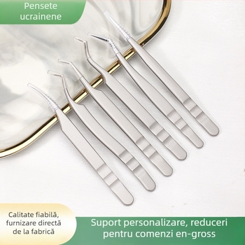 Pensete pentru extensii gene - oțel inoxidabil, Jin Tenghui, instrument pentru arcuire a genelor