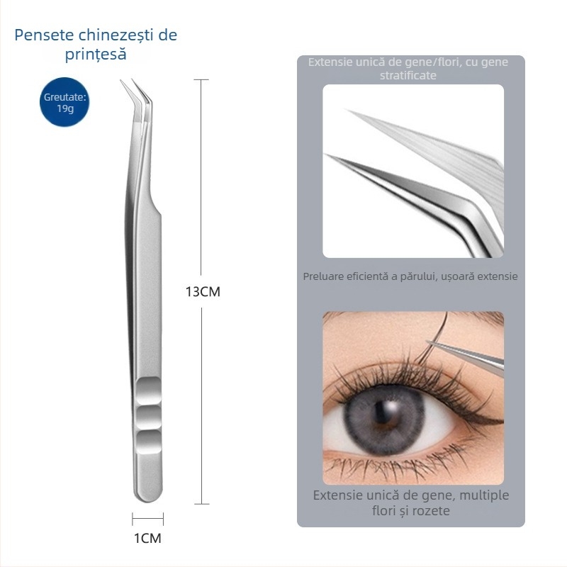 Pensete pentru extensii gene - oțel inoxidabil, Jin Tenghui, instrument pentru arcuire a genelor