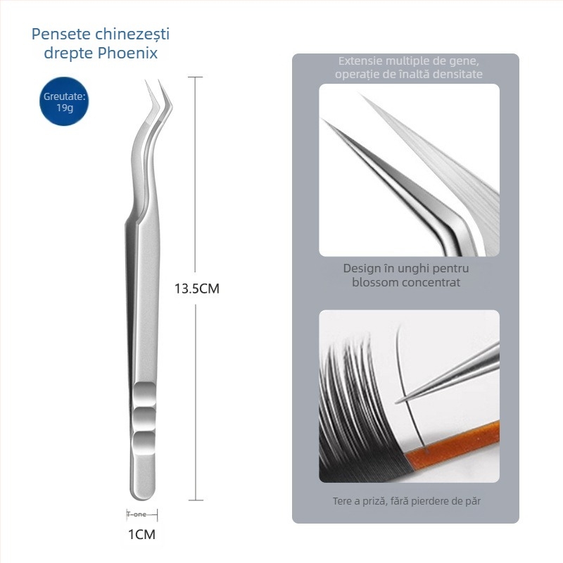 Pensete pentru extensii gene - oțel inoxidabil, Jin Tenghui, instrument pentru arcuire a genelor