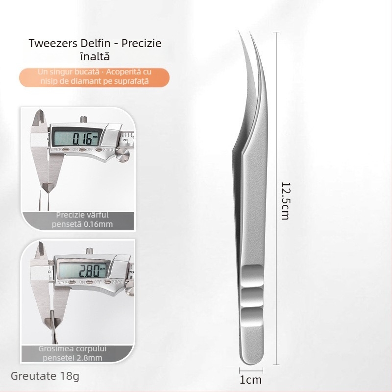 Pensete pentru extensii gene - oțel inoxidabil, Jin Tenghui, instrument pentru arcuire a genelor