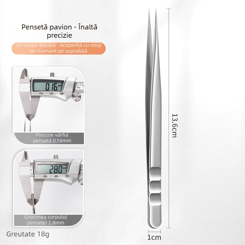 Pensete pentru extensii gene - oțel inoxidabil, Jin Tenghui, instrument pentru arcuire a genelor