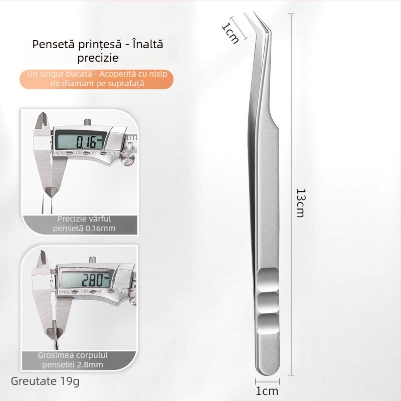 Pensete pentru extensii gene - oțel inoxidabil, Jin Tenghui, instrument pentru arcuire a genelor