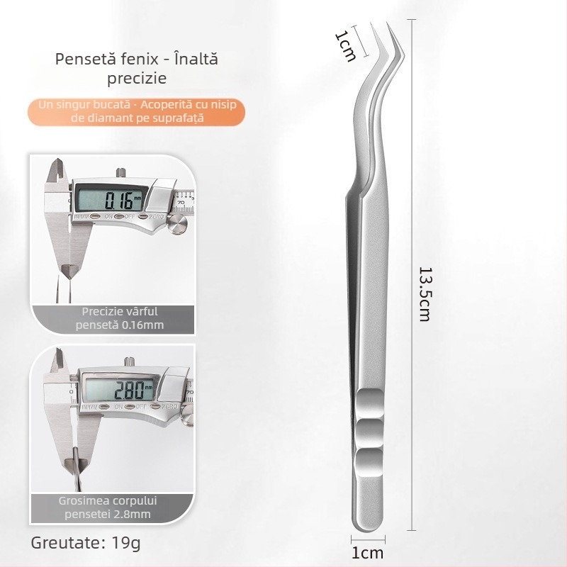 Pensete pentru extensii gene - oțel inoxidabil, Jin Tenghui, instrument pentru arcuire a genelor