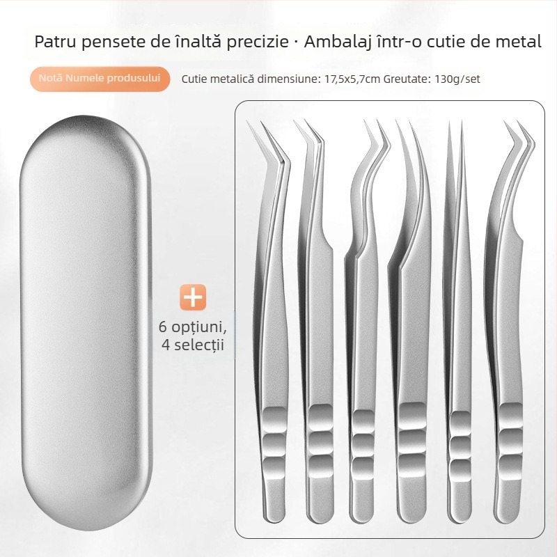 Pensete pentru extensii gene - oțel inoxidabil, Jin Tenghui, instrument pentru arcuire a genelor