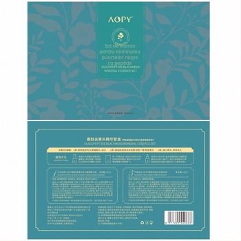 Set cu esență oligopeptidă pentru eliminarea punctelor negre — mască pentru nas și mască peeling, set de trei piese; 20 ml; termen de valabilitate 3 ani; potrivit pentru piele normală, grasă, uscată și mixtă