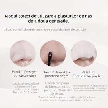 RNW plasture nazal pentru îndepărtarea punctelor negre – Îngrijire T-zone, 10 plasturi, Îndepărtează punctele negre, Calmează și netezește pielea, Potrivit pentru normal, gras, uscat și mixt