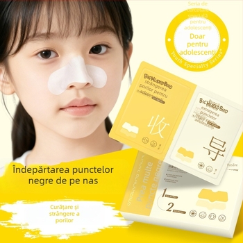 Big-headed Bird Plasturi nazali pentru tineret – Dublă curățare pentru puncte negre, Îngustează porii, Curățare profundă, 10 plasturi de 5 ml