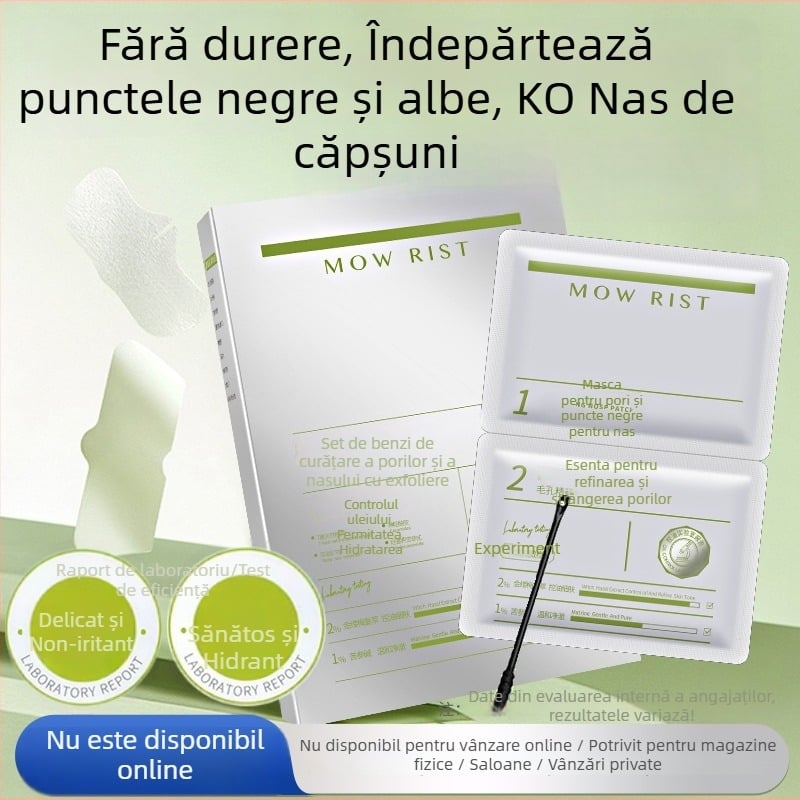 Set de plasturi nazali pentru refinarea porilor și eliminarea punctelor negre (Îngrijire zonă T · 6 g×5 + 4 g×5 plasturi · Mengtu Li Xue · Potrivit pentru piele normală/mixtă/uleioasă/uscată/sensibilă · Durata de viață 3 ani)