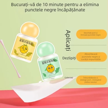 Set mască verde pentru eliminarea punctelor negre, 20 ml, îngrijire zonă T, controlul sebumului, exfoliere, strângerea porilor