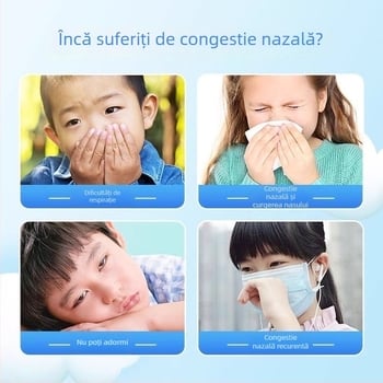 Hainuo Patch nazal de ventilație pentru copii și sugari, 10 buc./cutie, țesătură nețesută