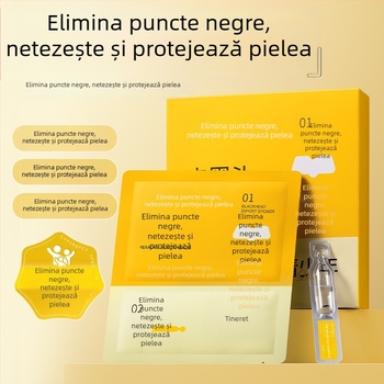 Masca nazală cu dublă acțiune pentru eliminarea punctelor negre, controlul sebumului, luminozitatea tonului pielii și hidratarea