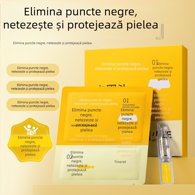 Masca nazală cu dublă acțiune pentru eliminarea punctelor negre, controlul sebumului, luminozitatea tonului pielii și hidratarea