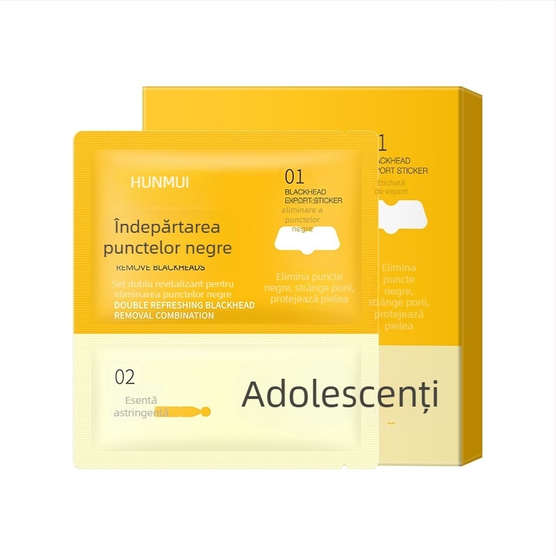 Masca nazală cu dublă acțiune pentru eliminarea punctelor negre, controlul sebumului, luminozitatea tonului pielii și hidratarea