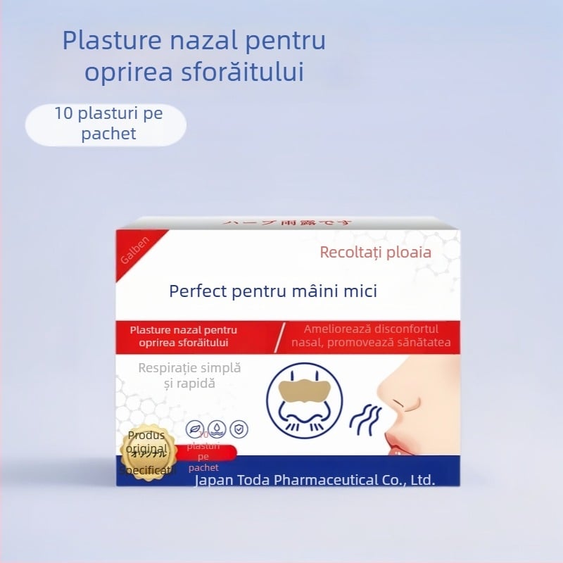 Plasture nazal anti-sforă cu aromă de plante — universal pentru toți utilizatorii și tipuri de piele, specificații normale