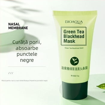 Poquanya mască nazală cu ceai verde pentru absorbția punctelor negre, Peel-off, îngrijire zonă T, conținut net 50, durată de valabilitate 3 ani