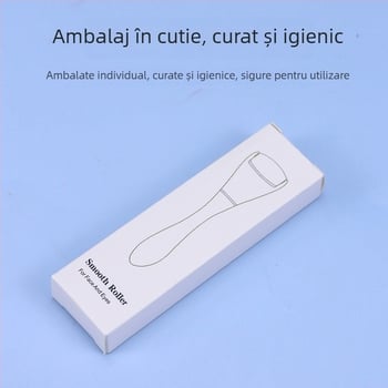 Masaj pentru ochi cu cap dublu, acționare manuală, role metalică și mâner ABS, 1 viteză, pentru uz casnic